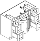 VANITY SINK BASE CABINET COMBO