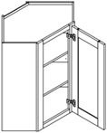 WALL DIAGONAL CORNER CABINET