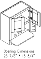 WALL MICROWAVE CABINET