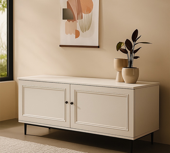 Solid Wood Kitchen Cabinets - Zurich White